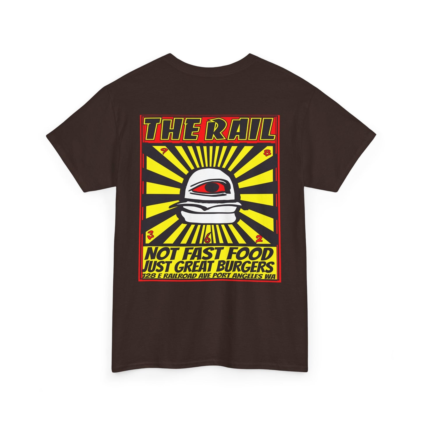Graphic Tee - The Rail All Seeing Eye Burgers Design