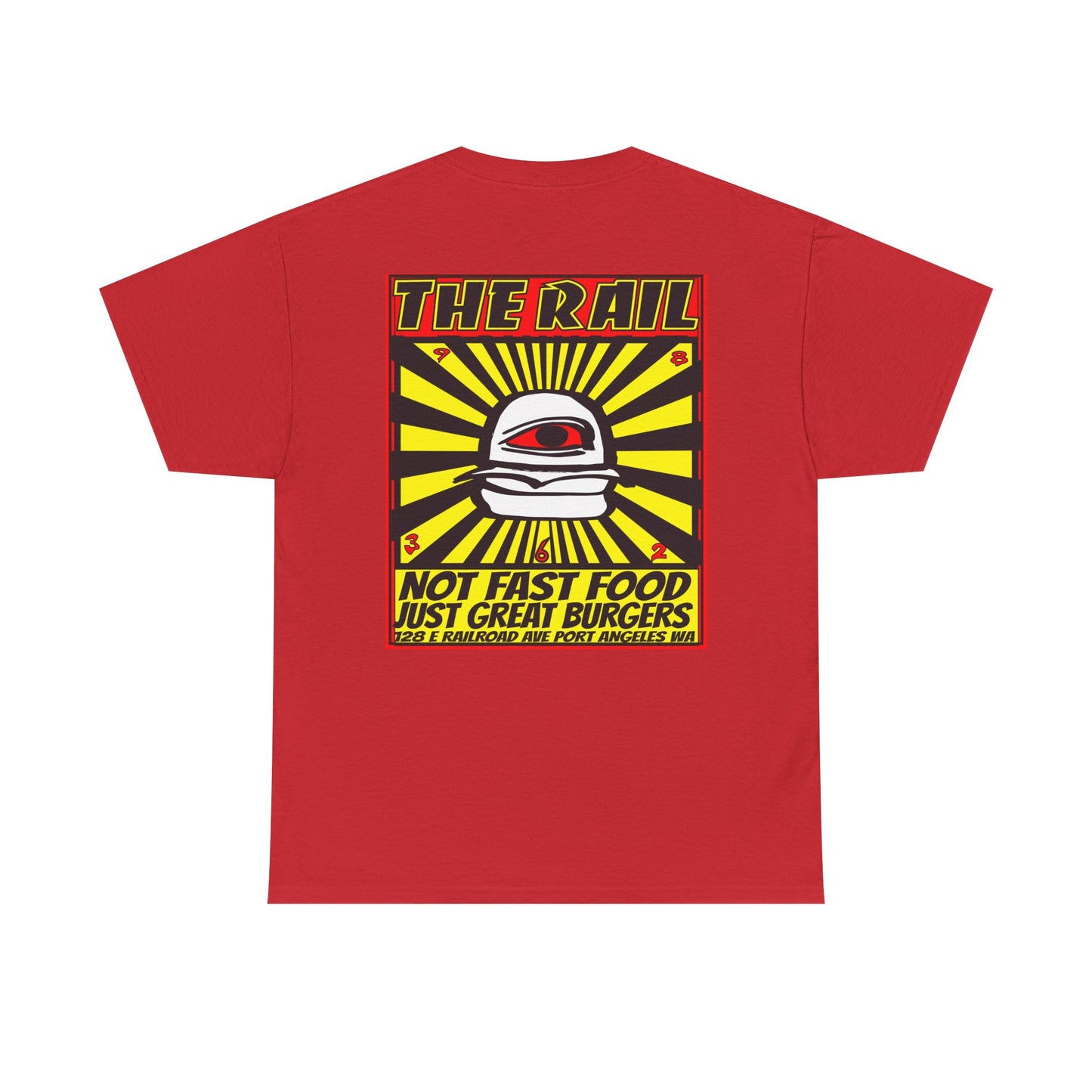 Graphic Tee - The Rail All Seeing Eye Burgers Design