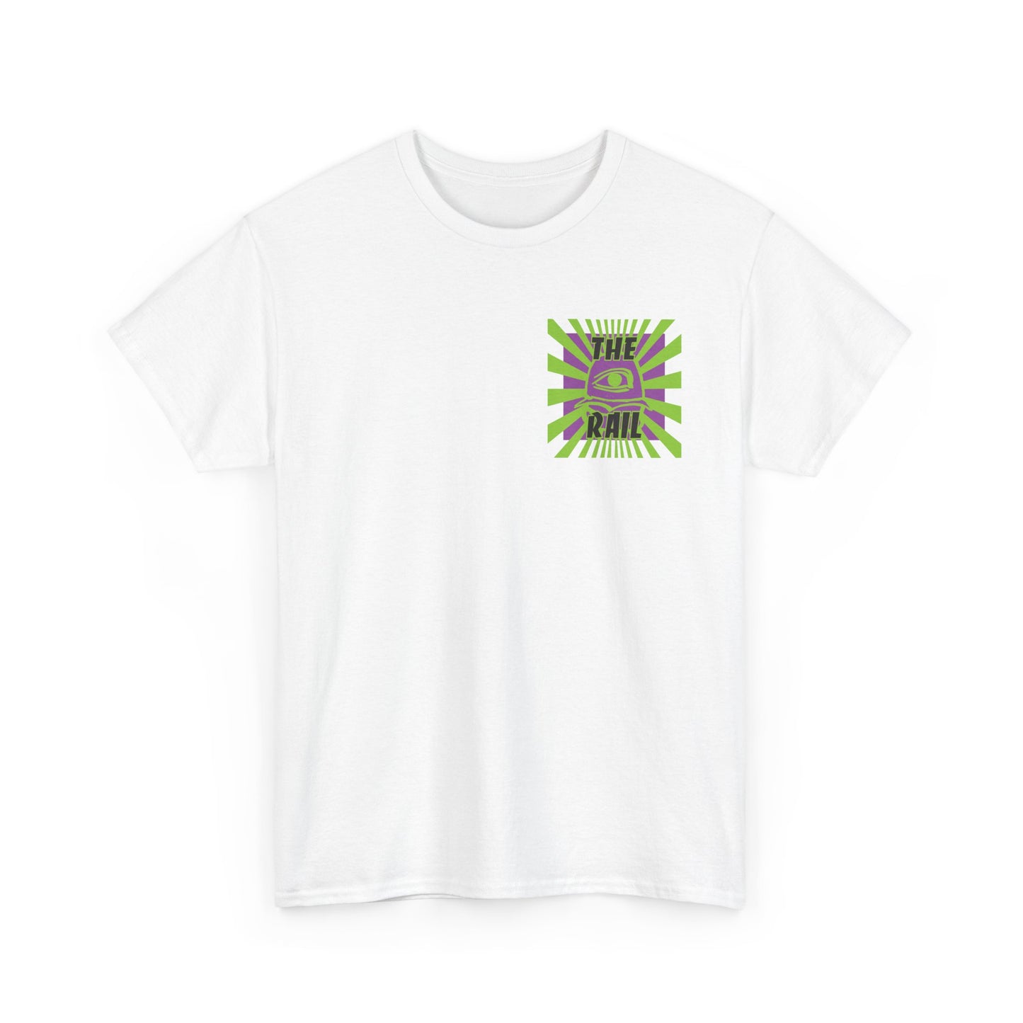 The Rail Unisex Heavy Cotton Tee - Retro Burger Graphic Tee