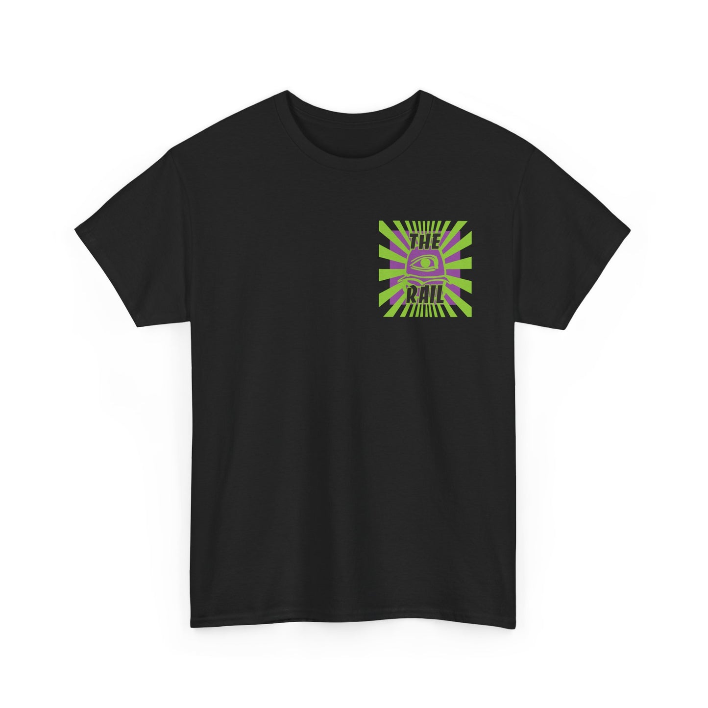 The Rail Unisex Heavy Cotton Tee - Retro Burger Graphic Tee
