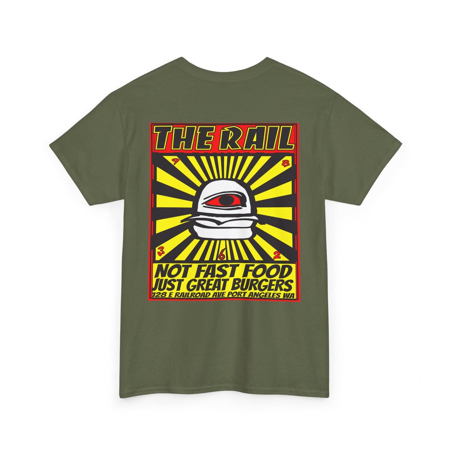 Graphic Tee - The Rail All Seeing Eye Burgers Design