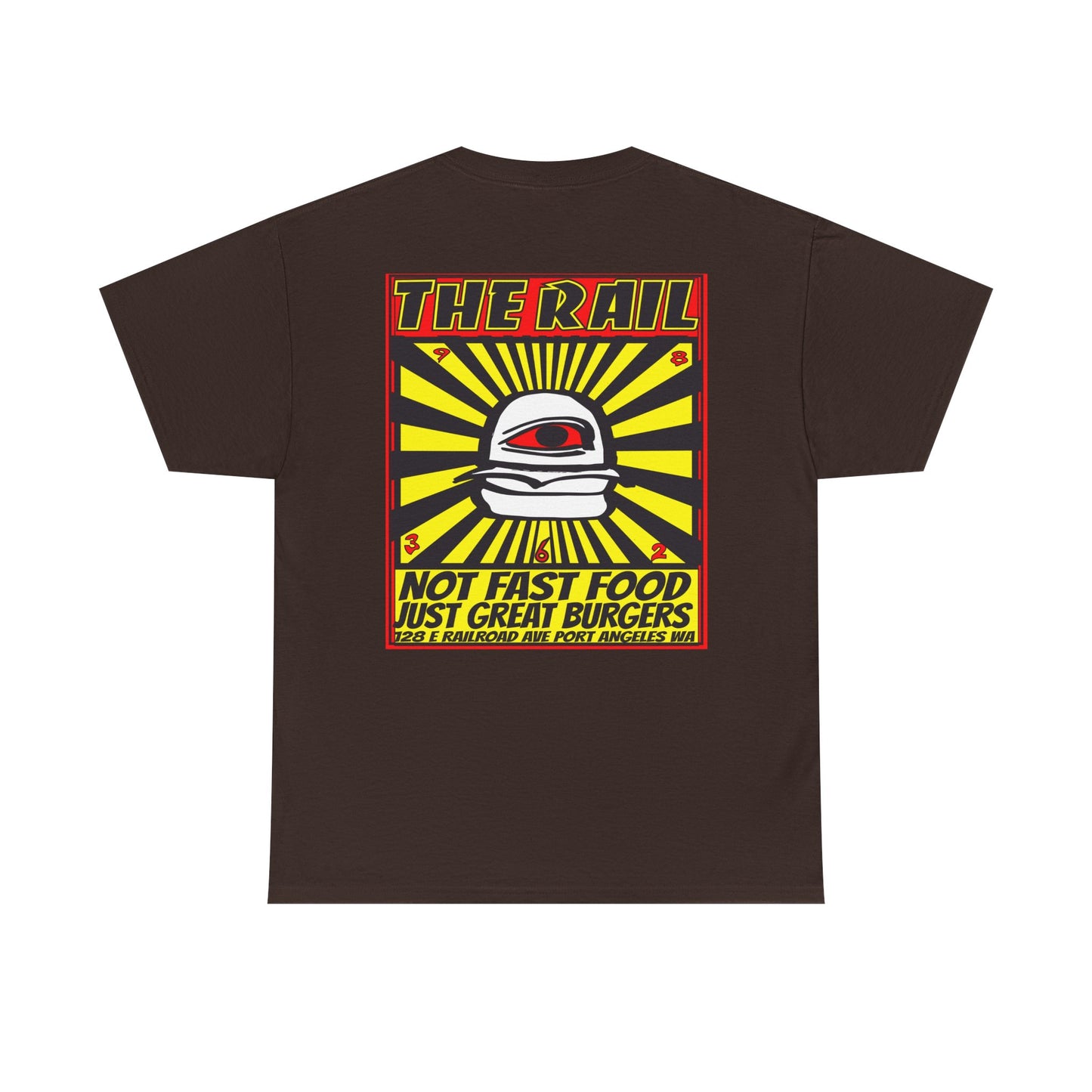 Graphic Tee - The Rail All Seeing Eye Burgers Design