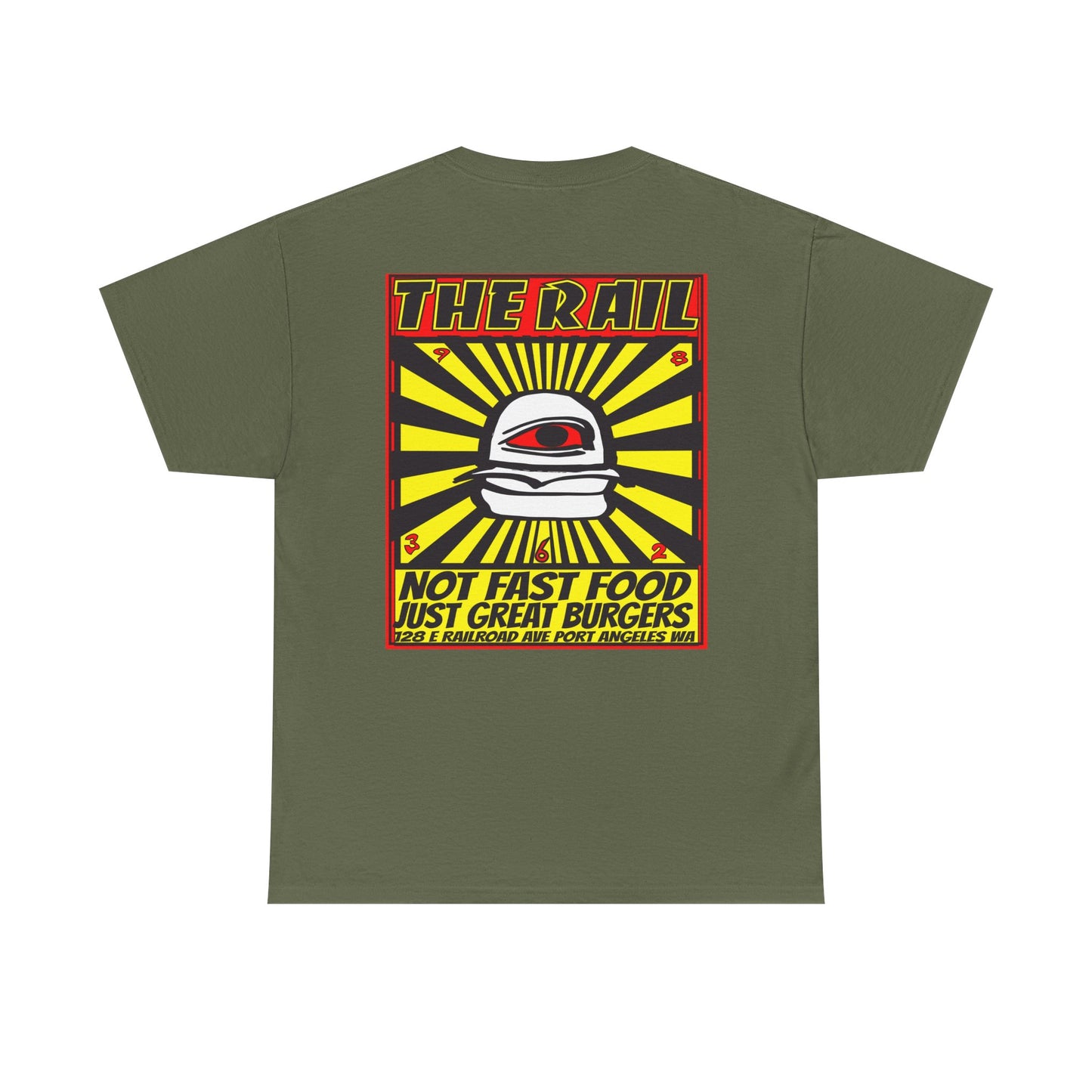 Graphic Tee - The Rail All Seeing Eye Burgers Design
