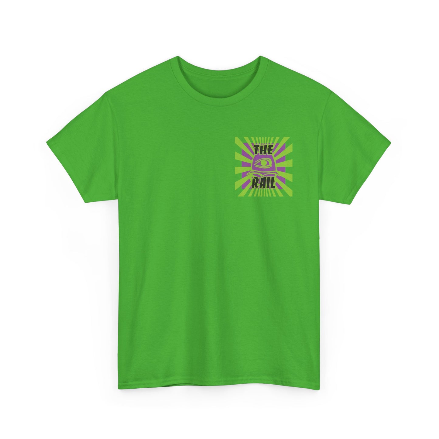 The Rail Unisex Heavy Cotton Tee - Retro Burger Graphic Tee