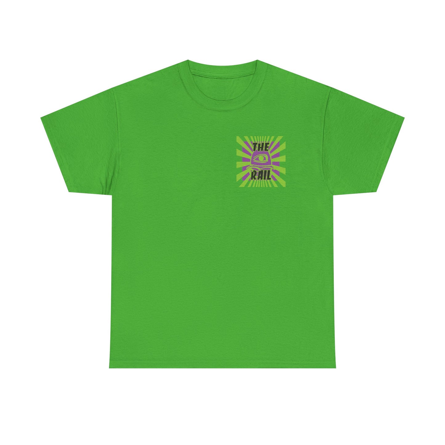 The Rail Unisex Heavy Cotton Tee - Retro Burger Graphic Tee