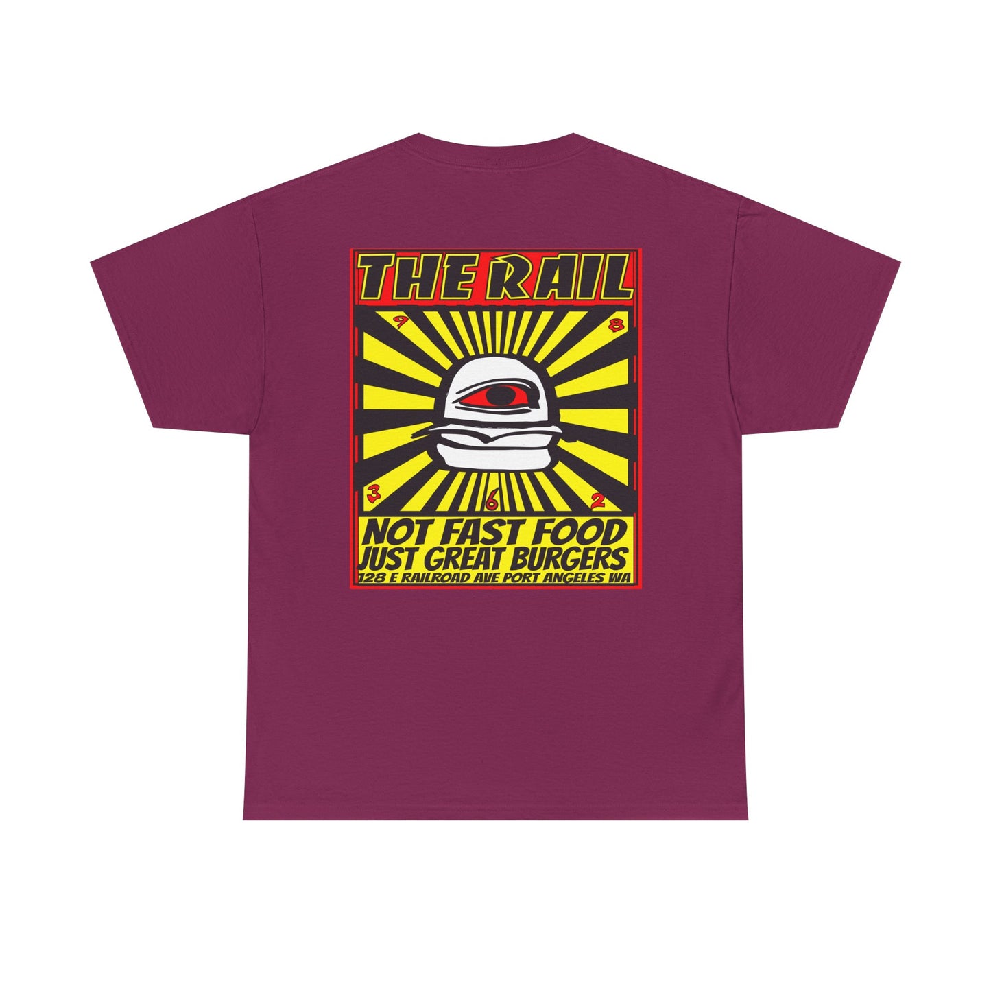 Graphic Tee - The Rail All Seeing Eye Burgers Design