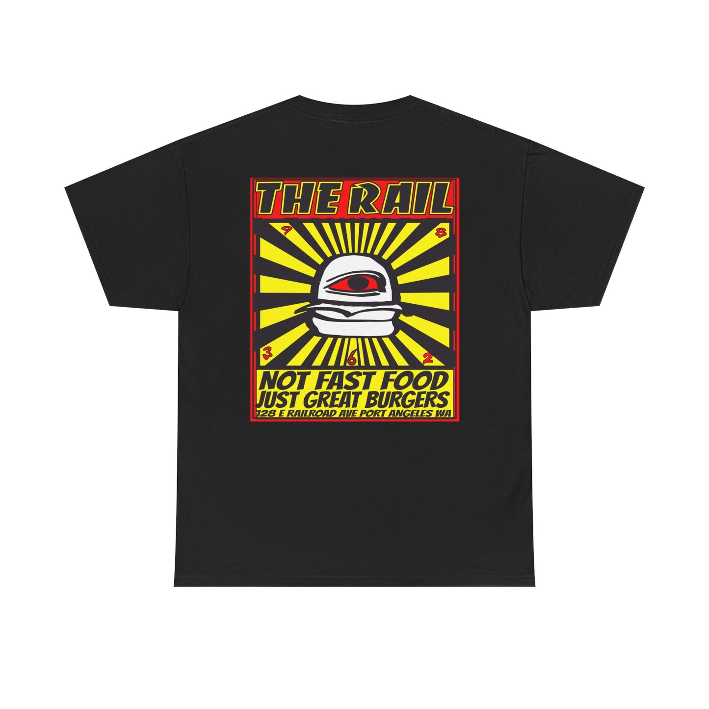 Graphic Tee - The Rail All Seeing Eye Burgers Design