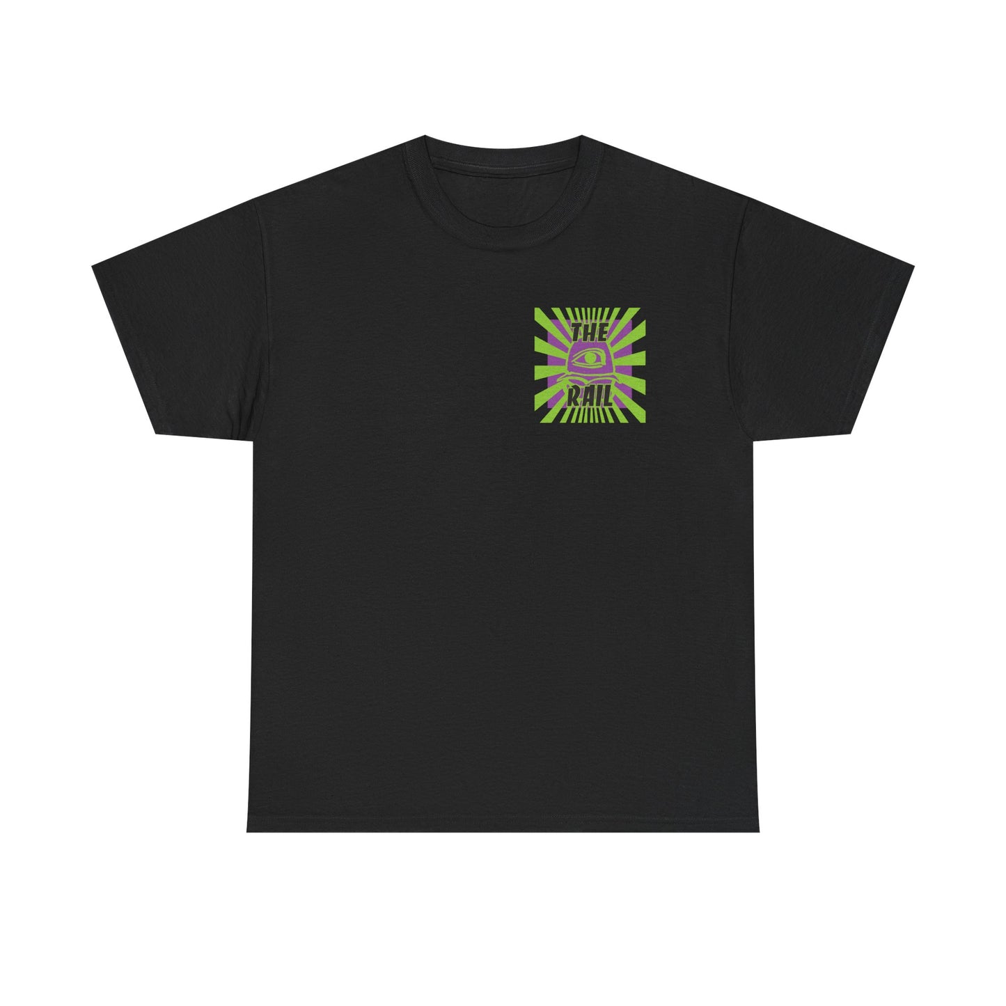 The Rail Unisex Heavy Cotton Tee - Retro Burger Graphic Tee