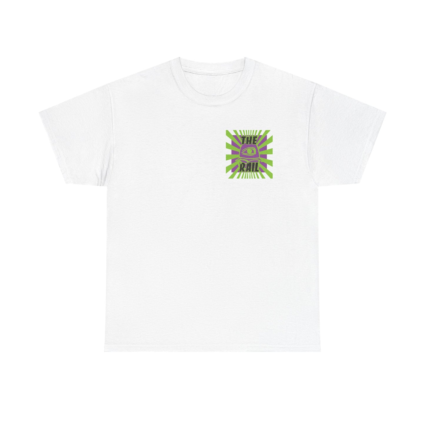The Rail Unisex Heavy Cotton Tee - Retro Burger Graphic Tee
