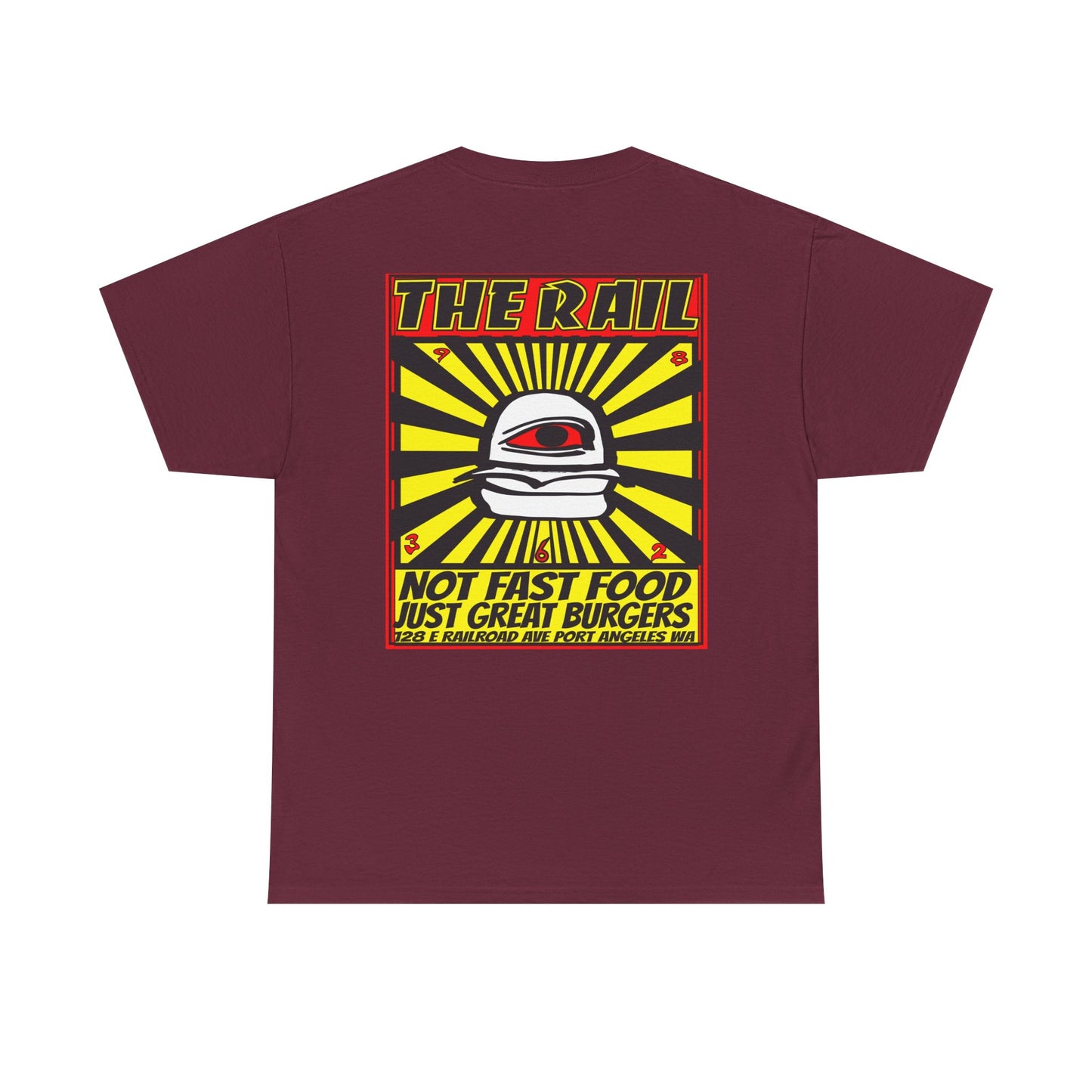 Graphic Tee - The Rail All Seeing Eye Burgers Design