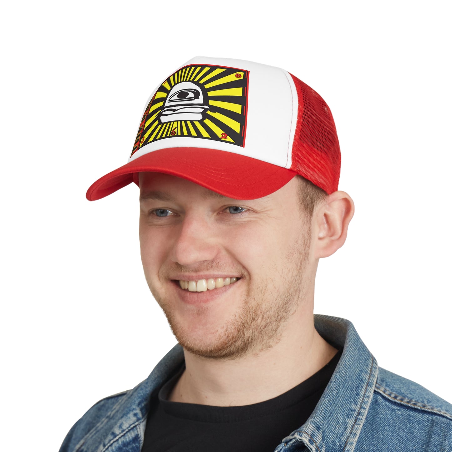 The Rail Trucker Cap - Bold Graphic Design for Food Lovers