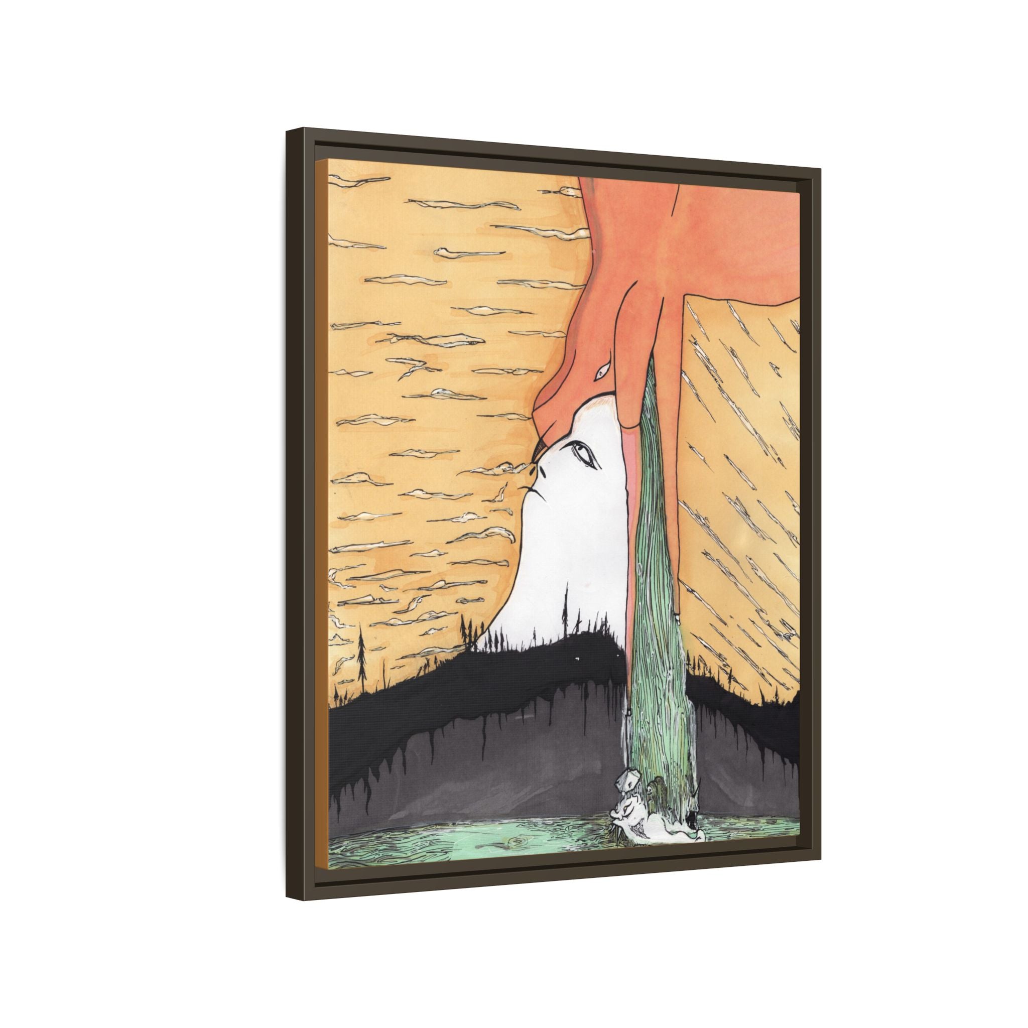 Surreal Sunrise Matte Canvas Print By Larry White