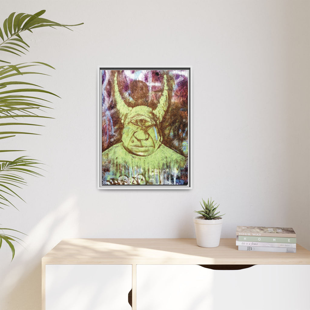 Cyclops Viking Art Print canvas print by Larry White