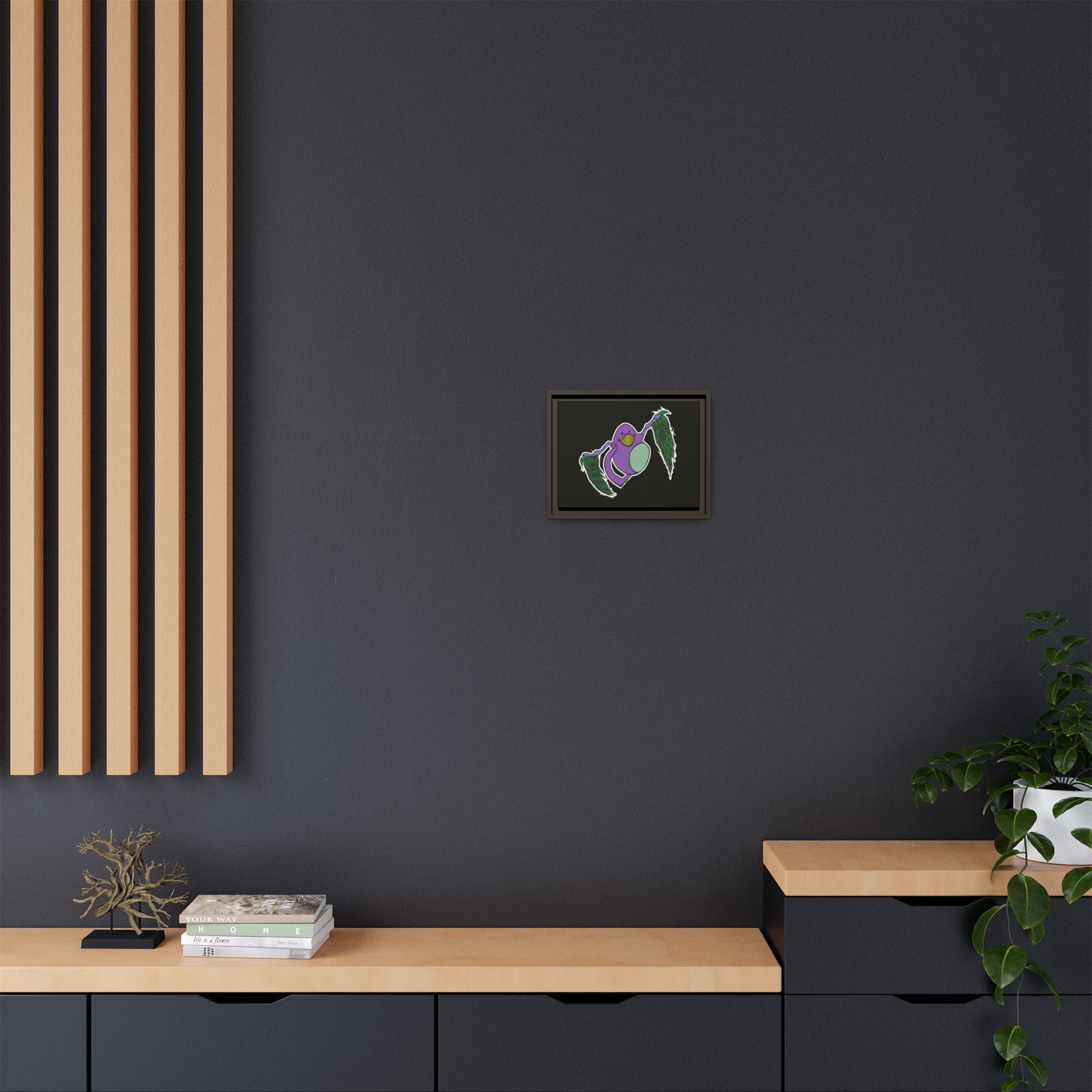 "Fly Guy" Framed Matte Canvas Art —By Larry White