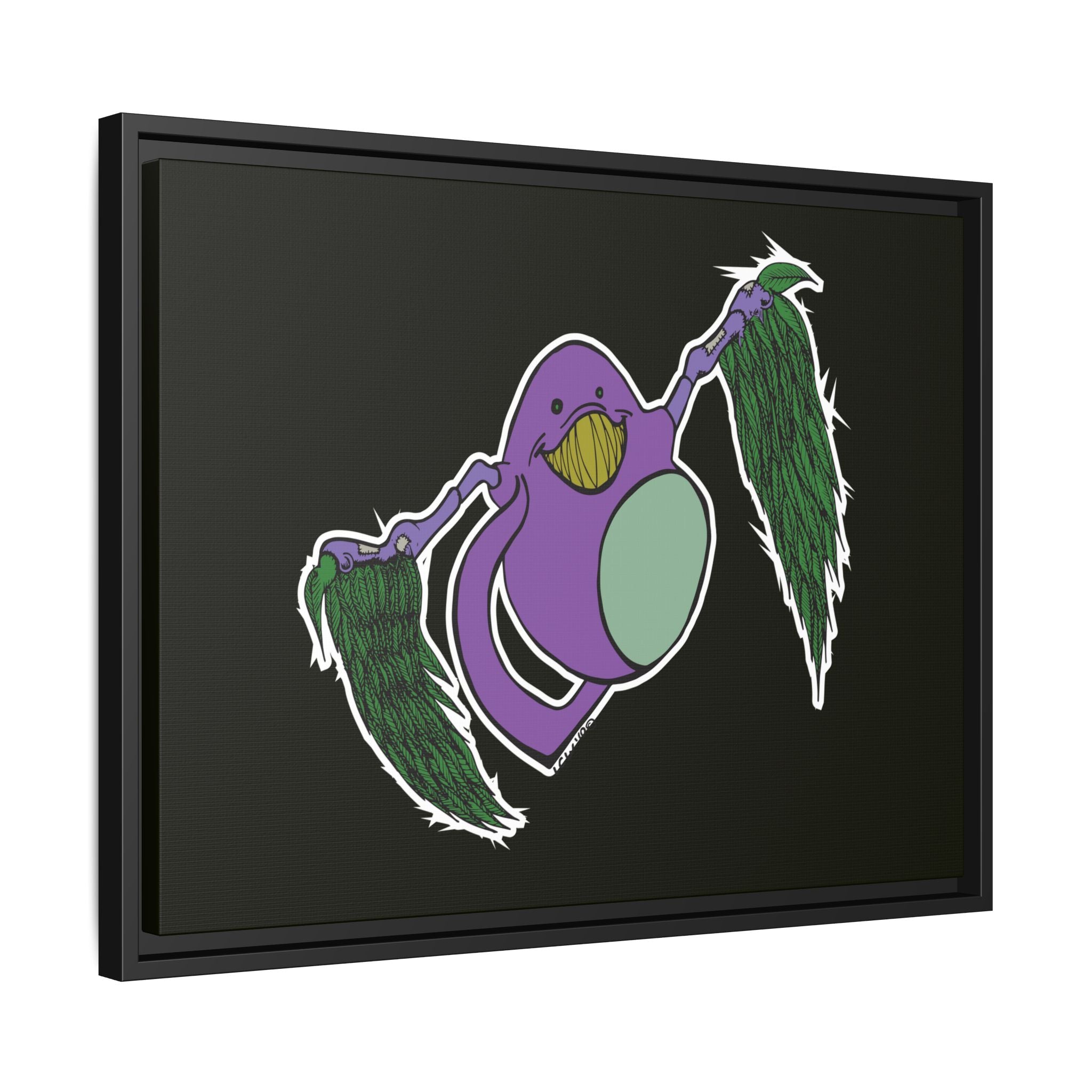"Fly Guy" Framed Matte Canvas Art —By Larry White