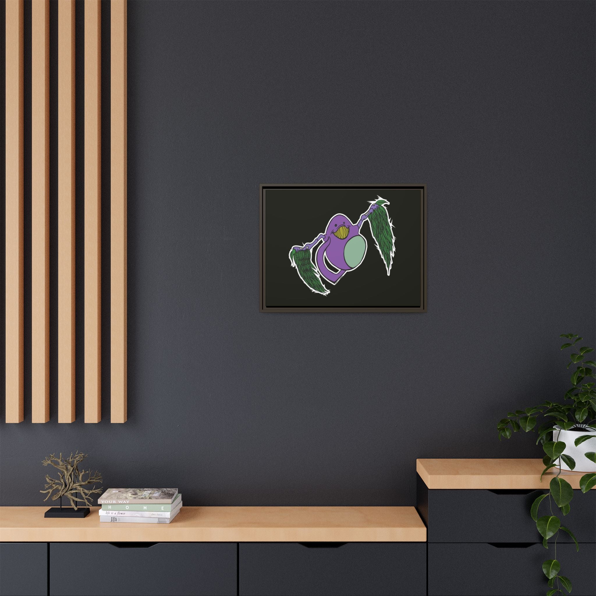 "Fly Guy" Framed Matte Canvas Art —By Larry White