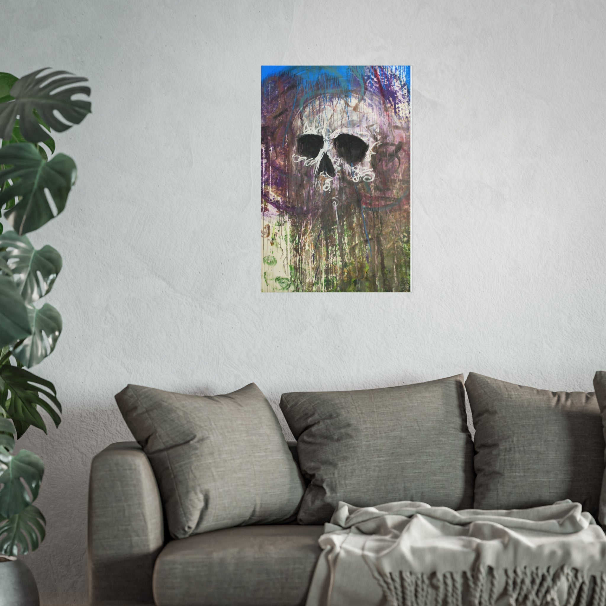 Arctic Skull Fine Art Poster — "Arctic" by Larry White (Mixed Media)
