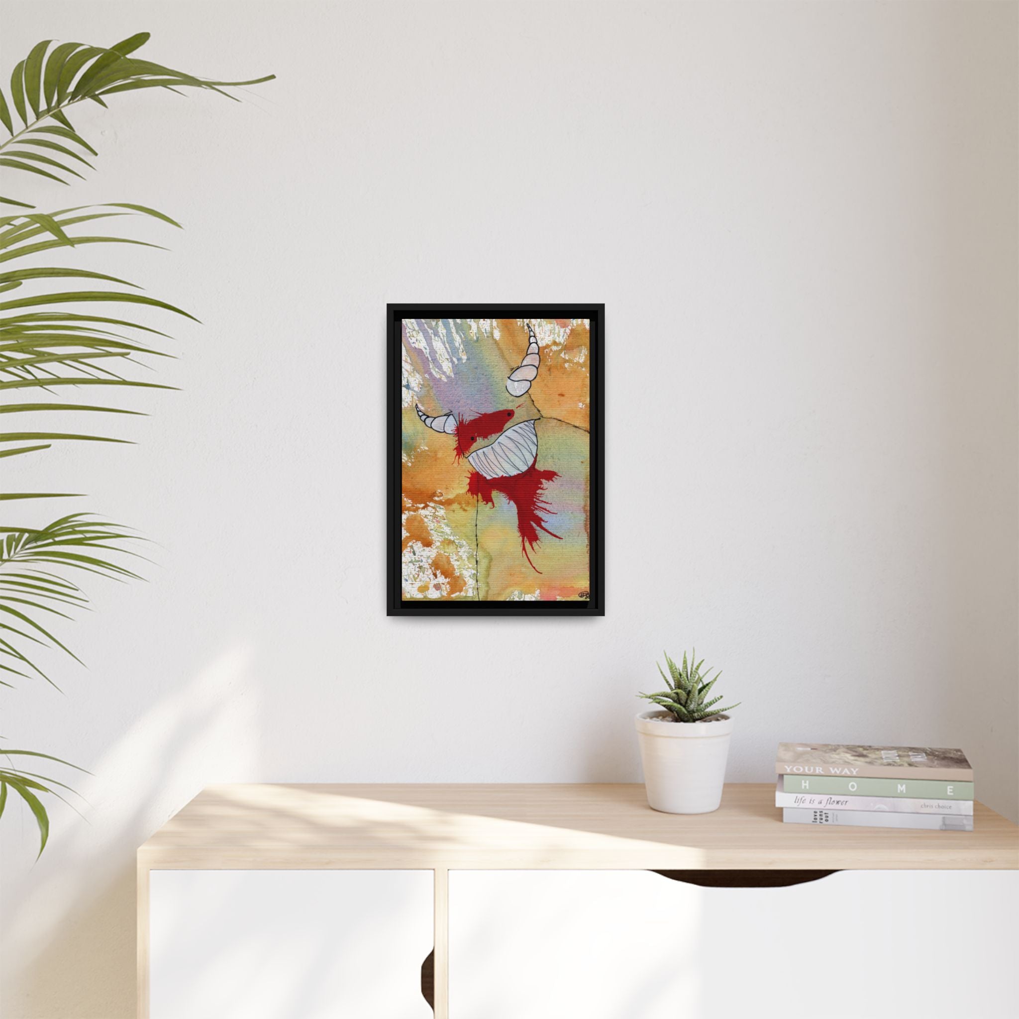 M is for Monster Canvas Print — By Larry White