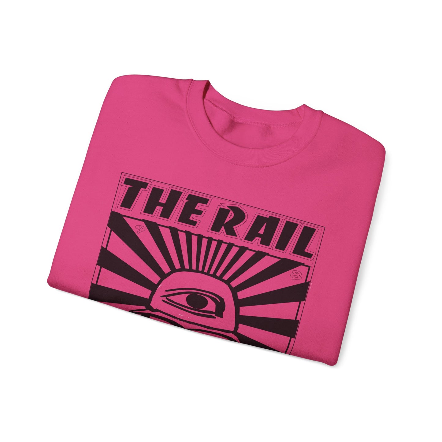 Crewneck Sweatshirt - The Rail All Seeing Eye Burger Design