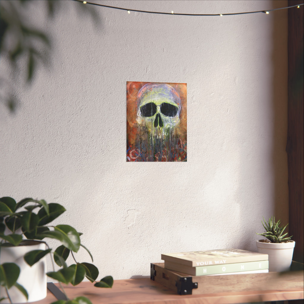 Fisherman's Friend Skull Art Poster — Dripping Fine Art Print by Larry White