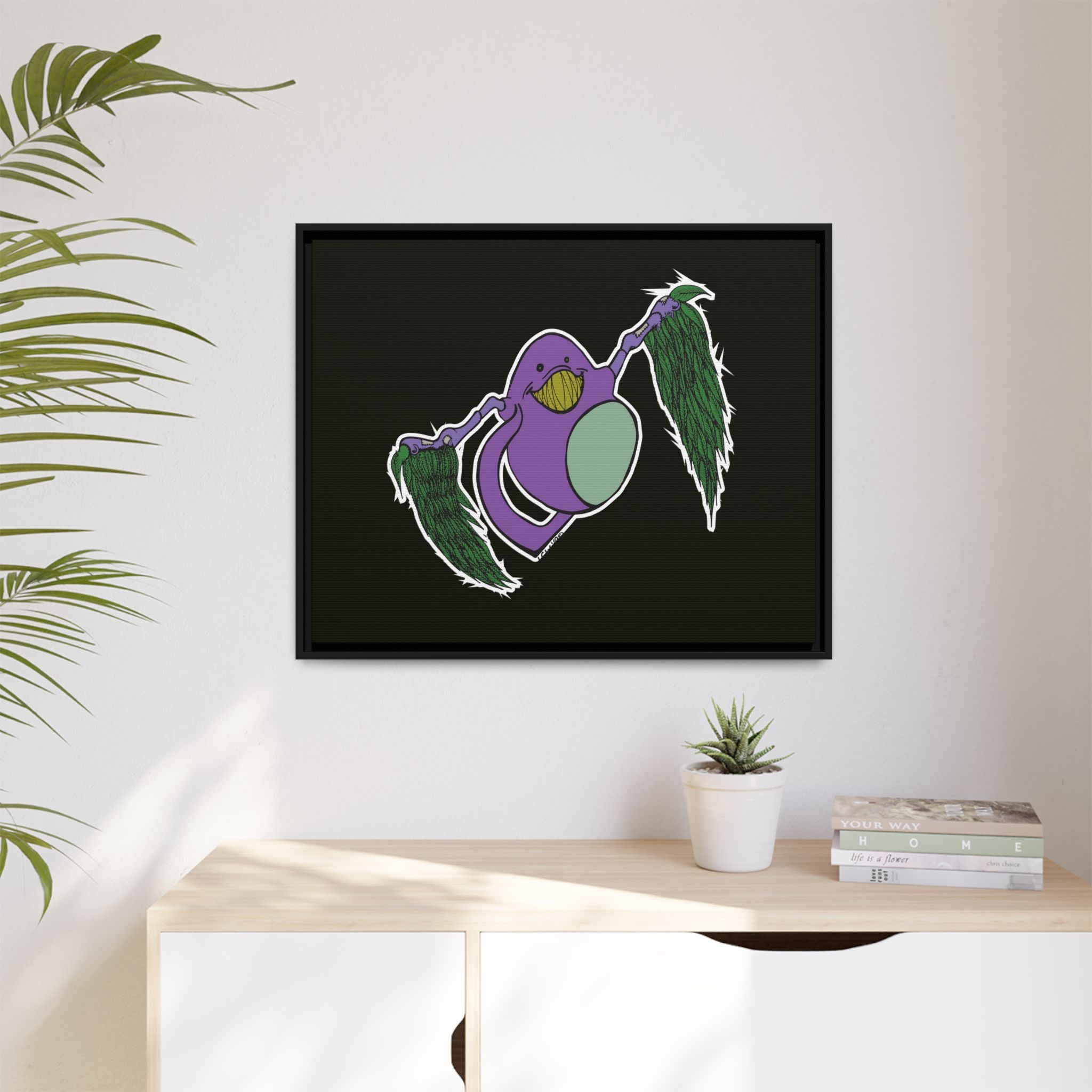 "Fly Guy" Framed Matte Canvas Art —By Larry White