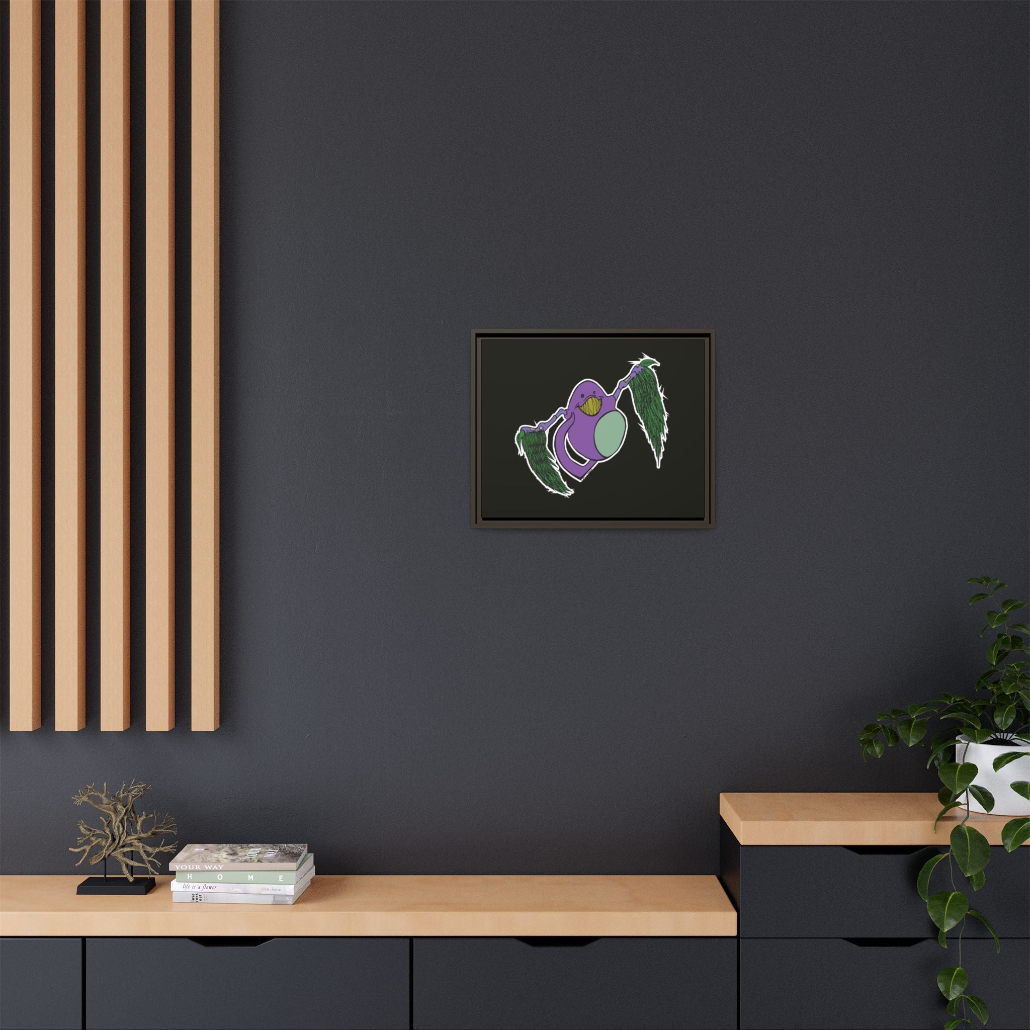 "Fly Guy" Framed Matte Canvas Art —By Larry White