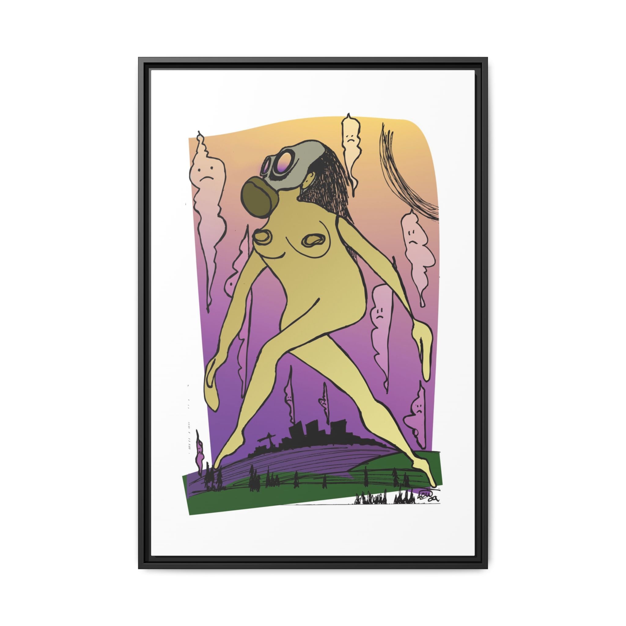 "Mother Nature"  Framed Canvas Print By Larry White