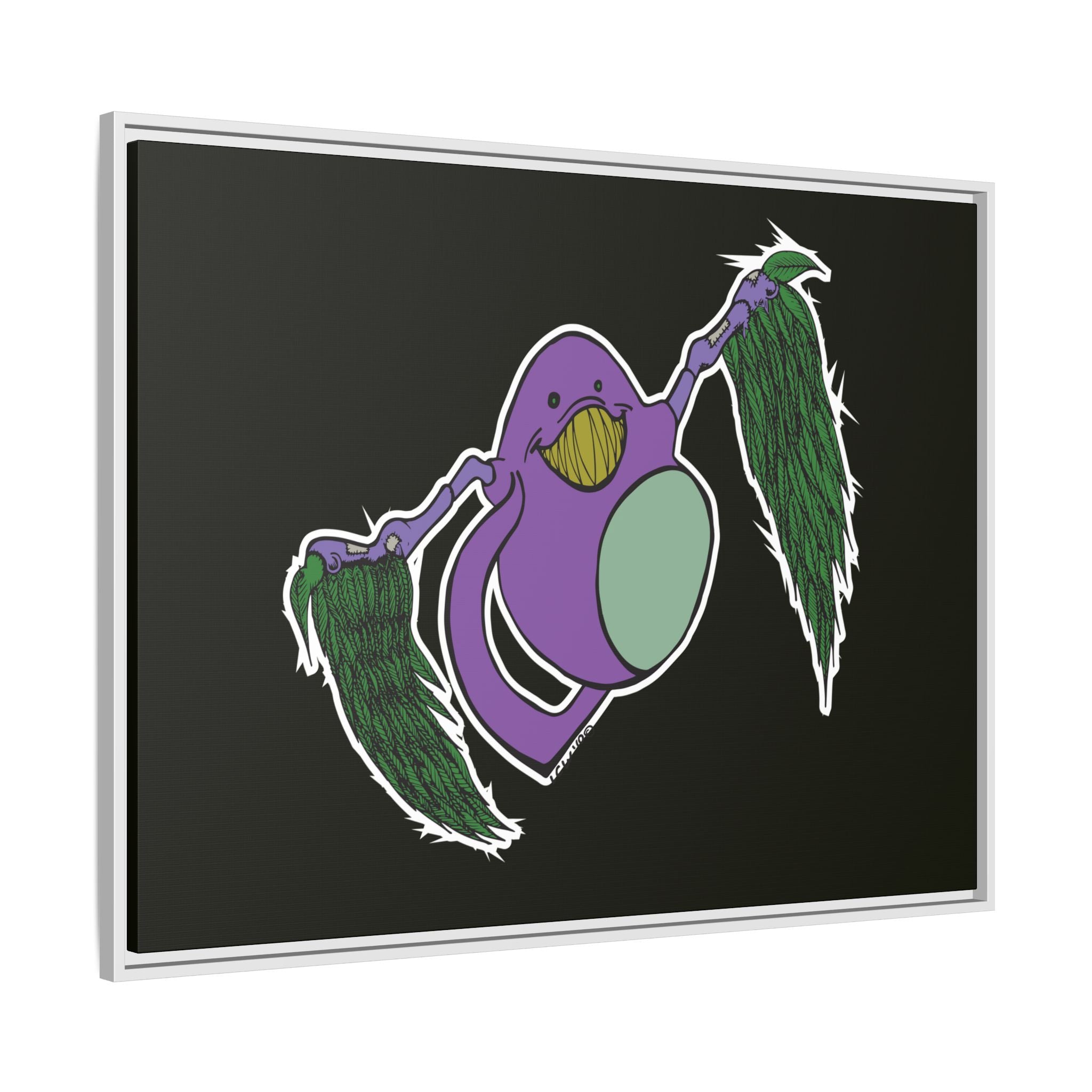"Fly Guy" Framed Matte Canvas Art —By Larry White