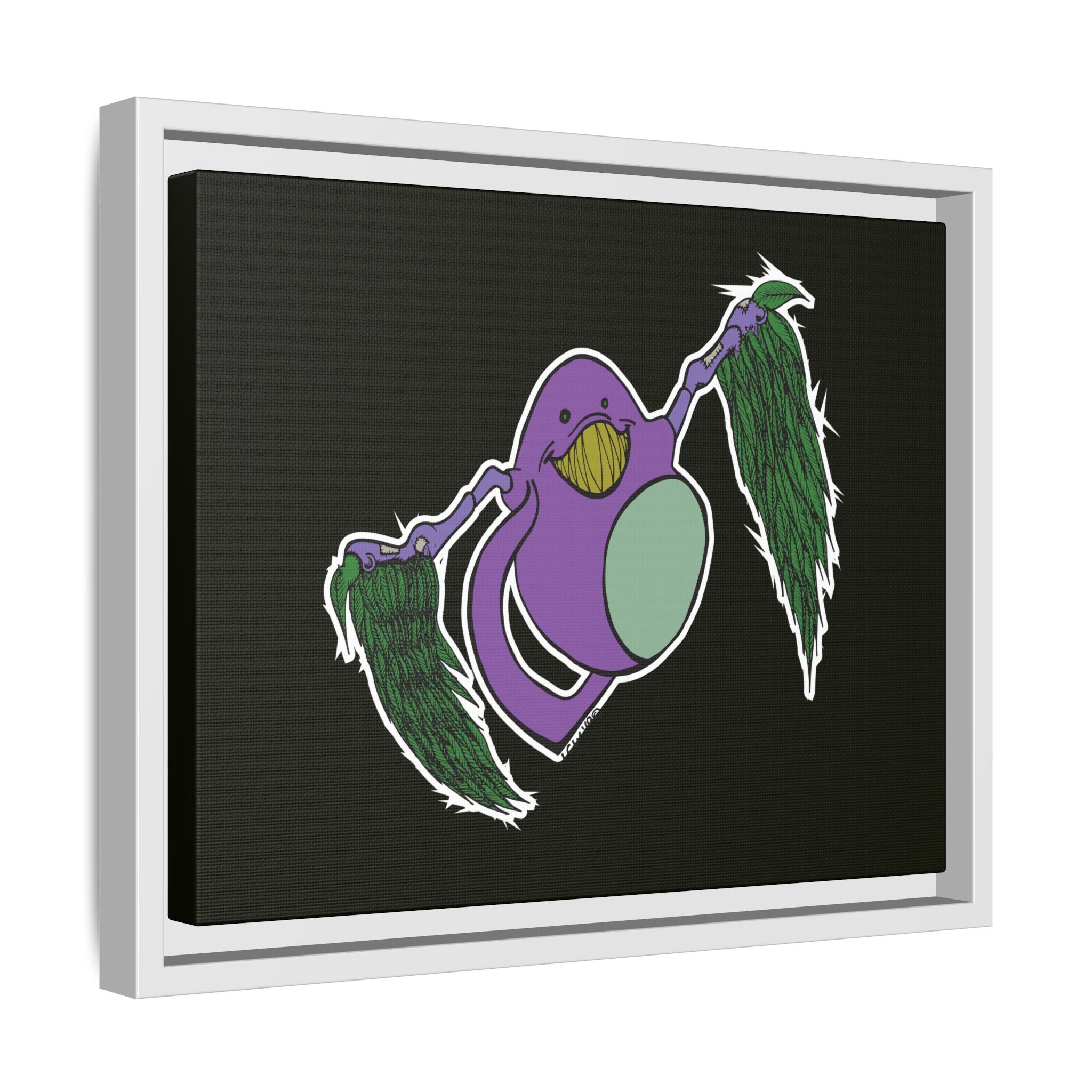 "Fly Guy" Framed Matte Canvas Art —By Larry White