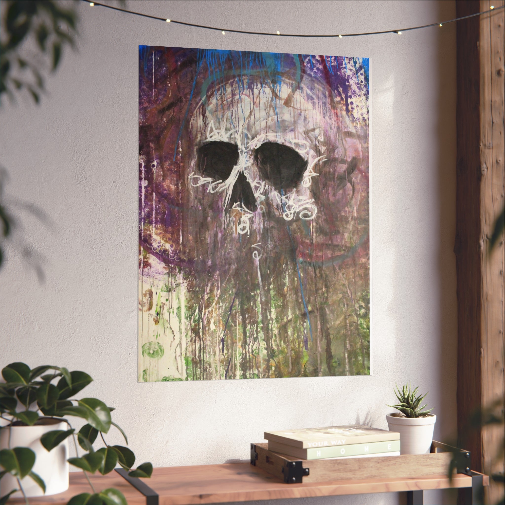 Arctic Skull Fine Art Poster — "Arctic" by Larry White (Mixed Media)
