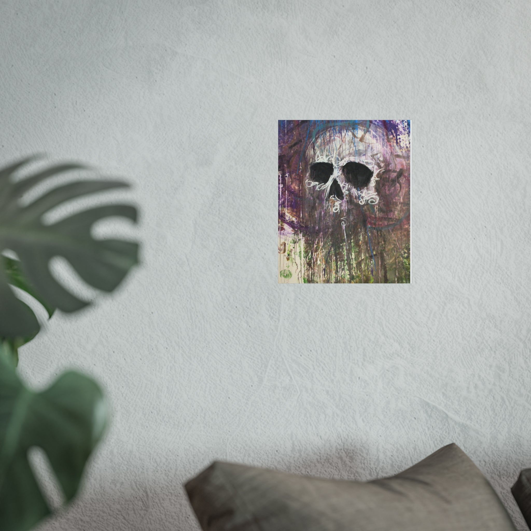 Arctic Skull Fine Art Poster — "Arctic" by Larry White (Mixed Media)