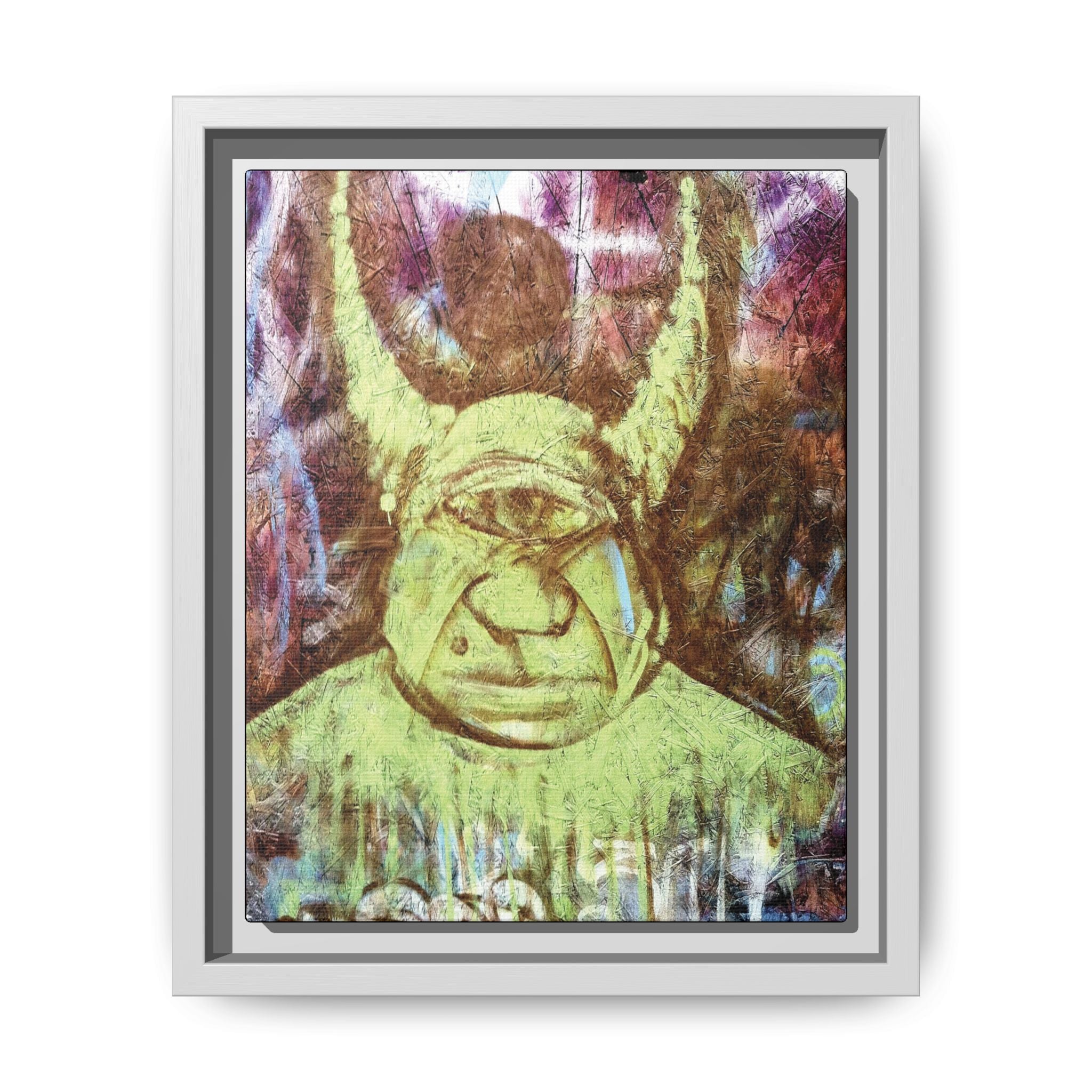 Cyclops Viking Art Print canvas print by Larry White