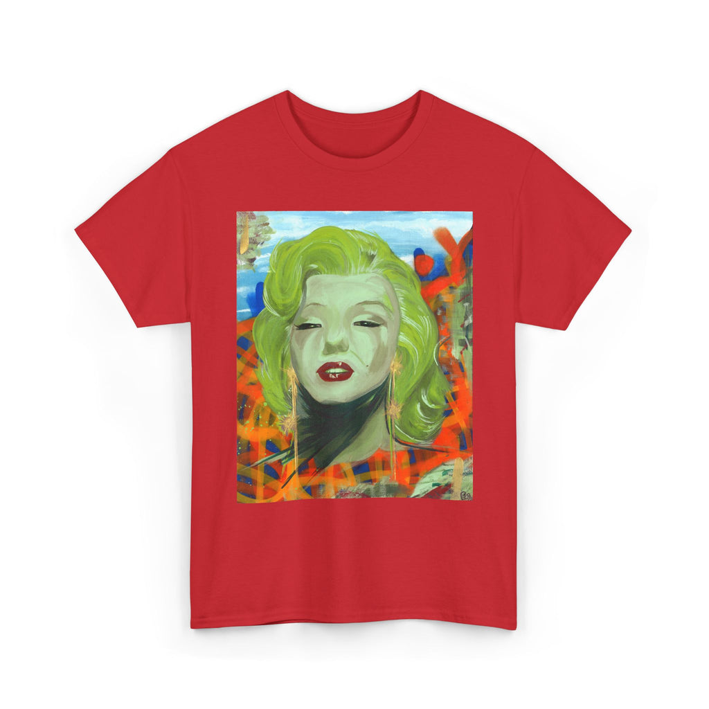 "Girls best friend" Marilyn Pop Art T-Shirt by Larry White