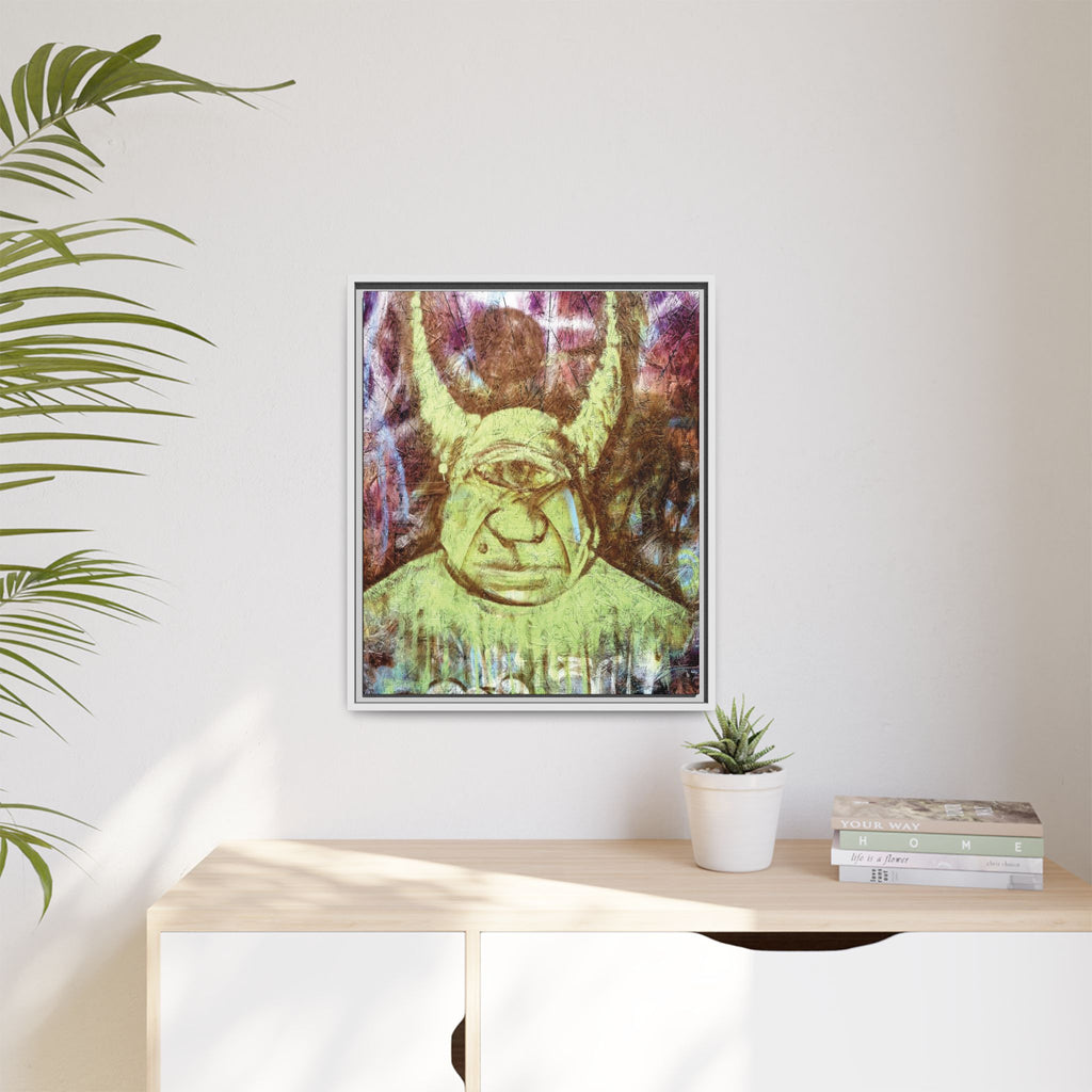 Cyclops Viking Art Print canvas print by Larry White