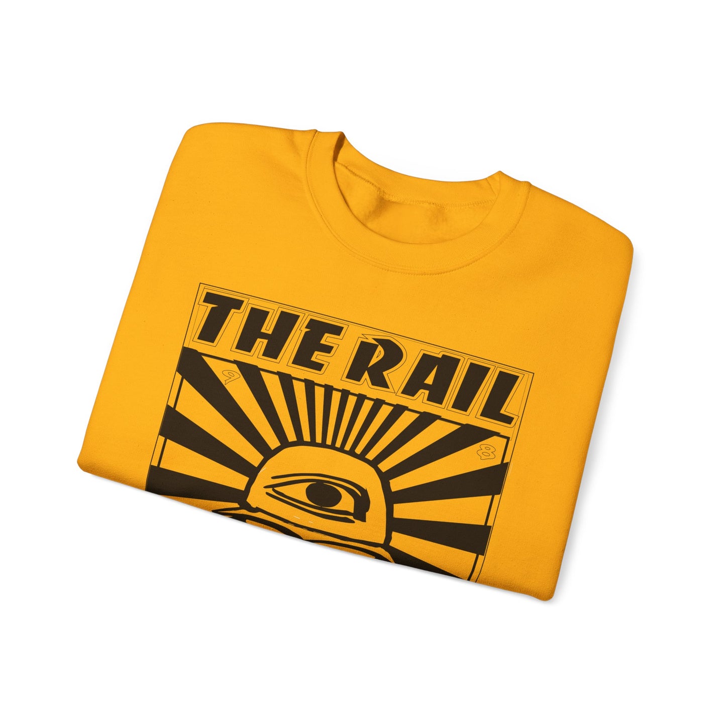 Crewneck Sweatshirt - The Rail All Seeing Eye Burger Design