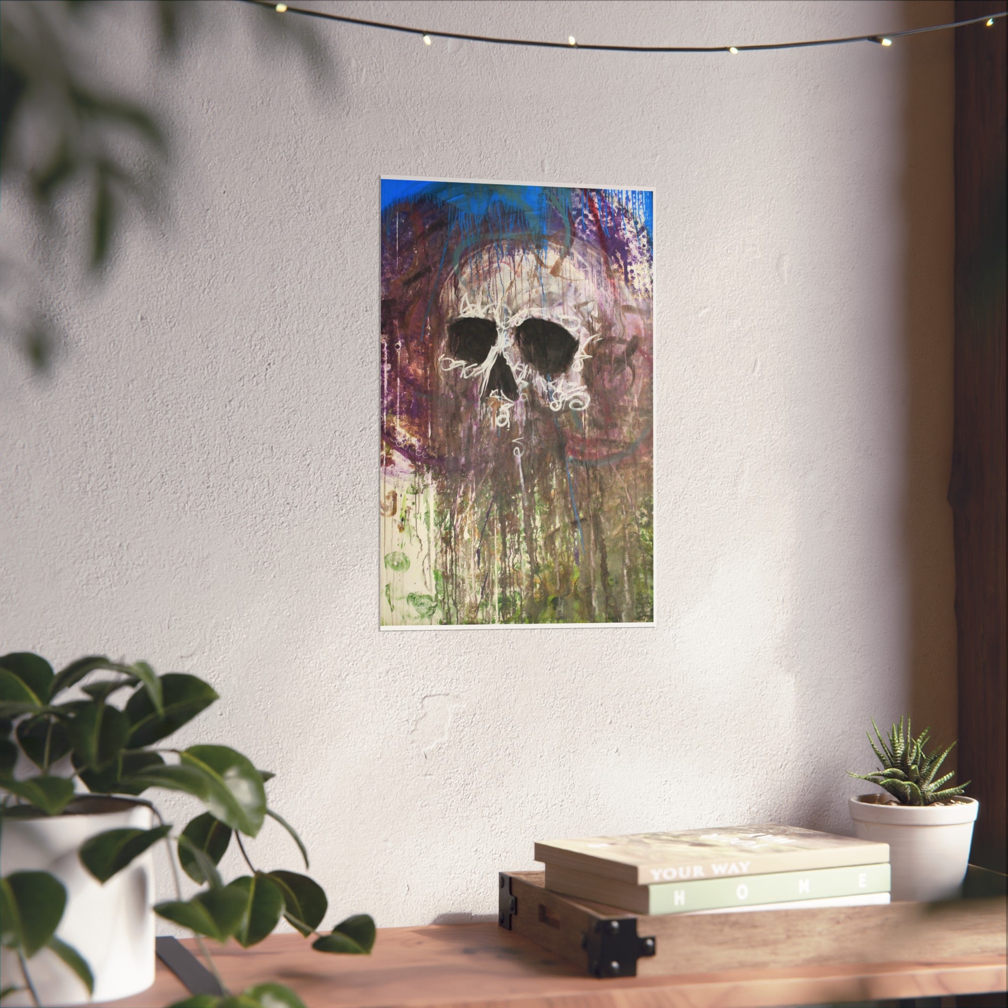 Arctic Skull Fine Art Poster — "Arctic" by Larry White (Mixed Media)