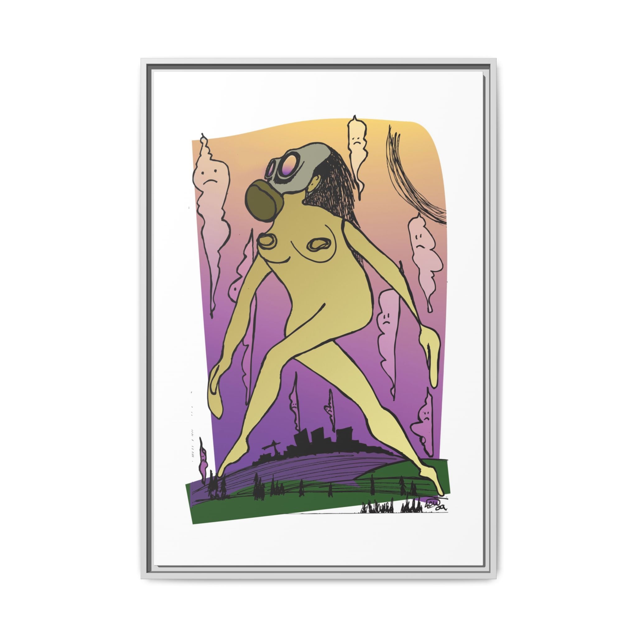 "Mother Nature"  Framed Canvas Print By Larry White