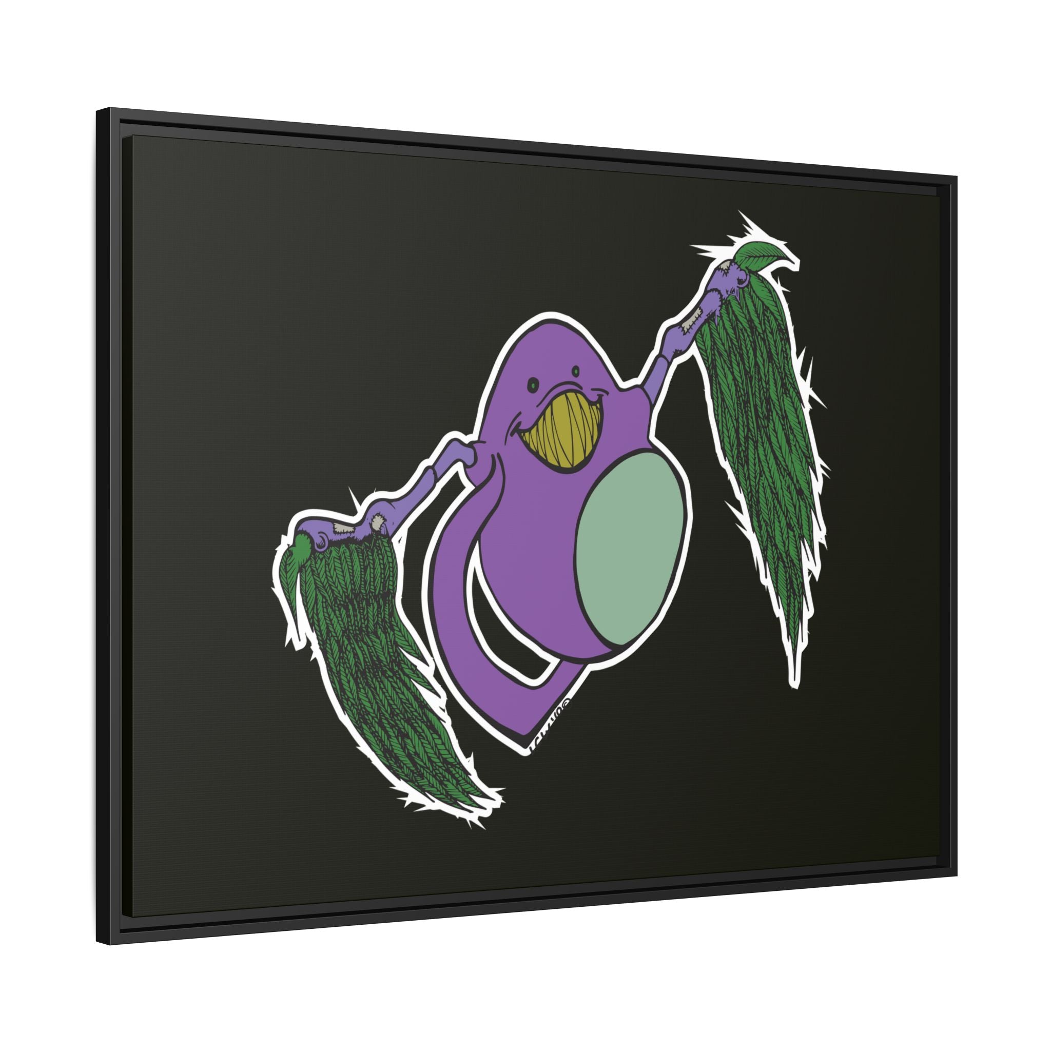 "Fly Guy" Framed Matte Canvas Art —By Larry White