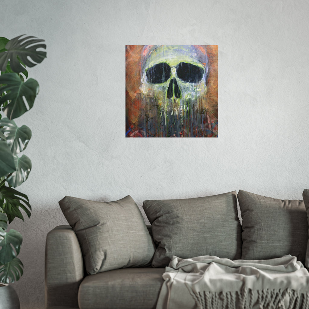Fisherman's Friend Skull Art Poster — Dripping Fine Art Print by Larry White