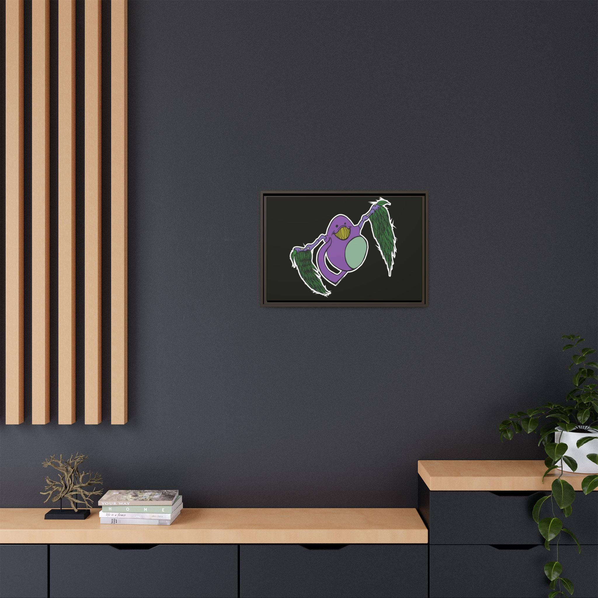 "Fly Guy" Framed Matte Canvas Art —By Larry White