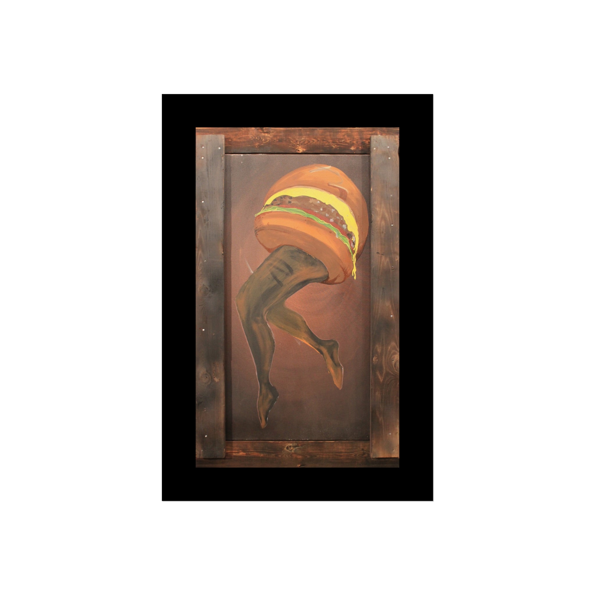 Burger Legs Fine Art Poster — "Burger Legs" Painting by Larry White