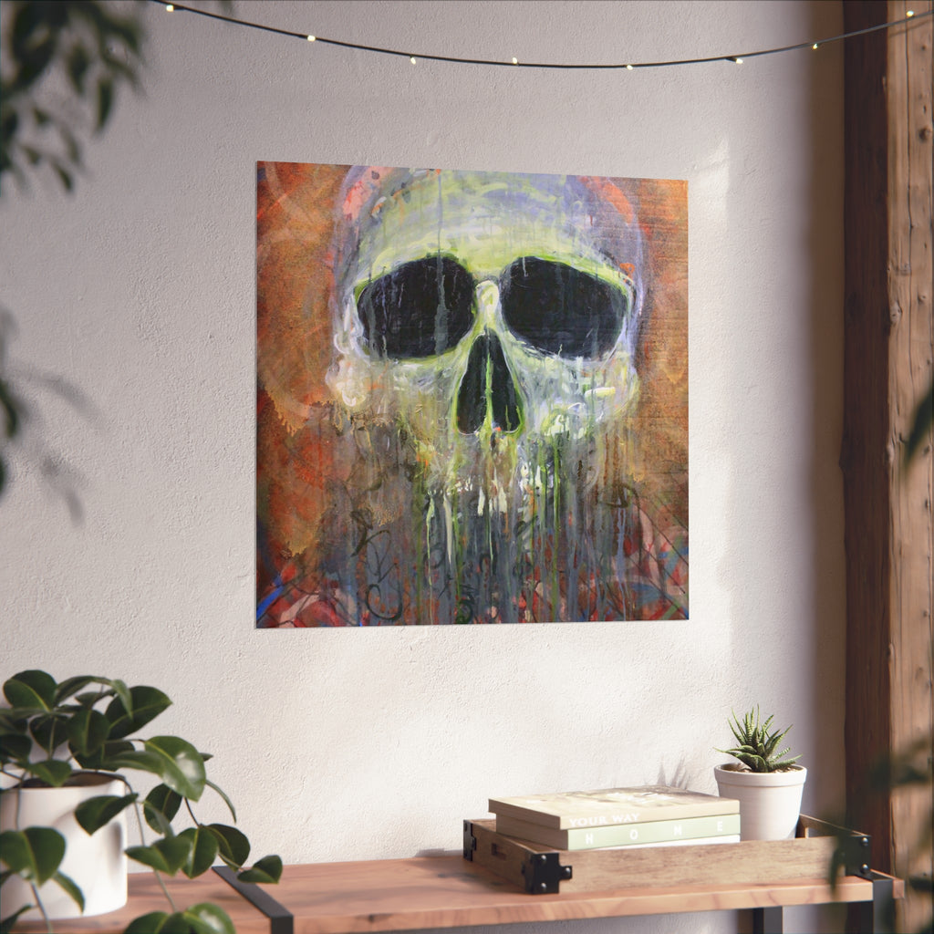 Fisherman's Friend Skull Art Poster — Dripping Fine Art Print by Larry White
