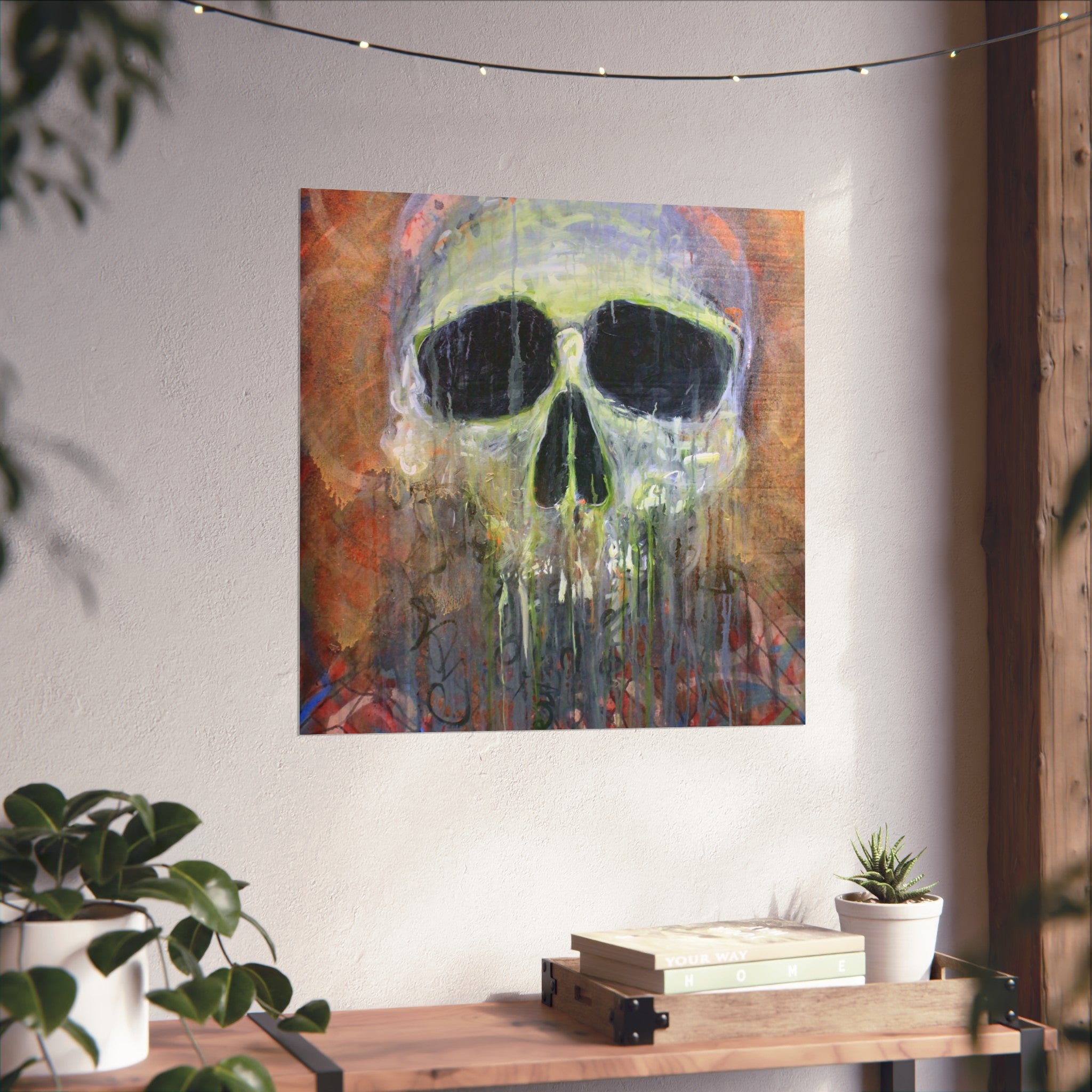 Fisherman's Friend Skull Art Poster — Dripping Fine Art Print by Larry White