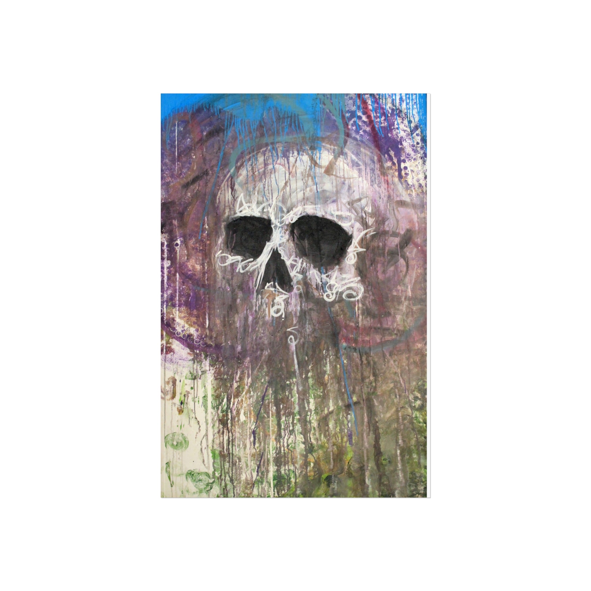 Arctic Skull Fine Art Poster — "Arctic" by Larry White (Mixed Media)