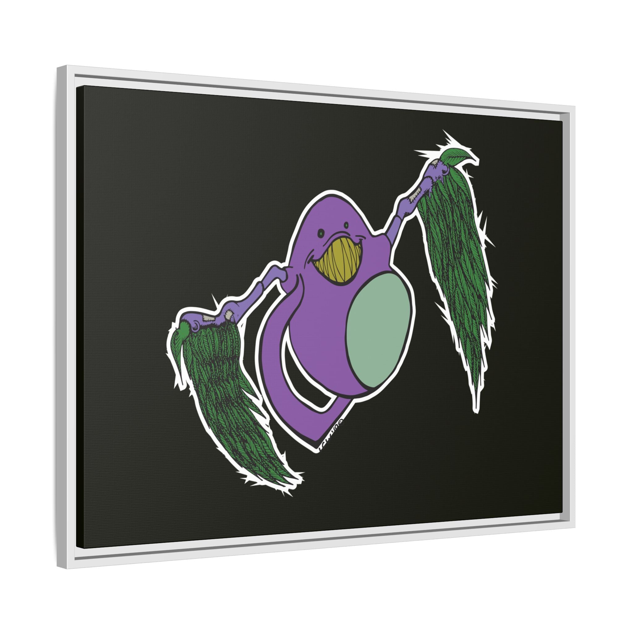 "Fly Guy" Framed Matte Canvas Art —By Larry White