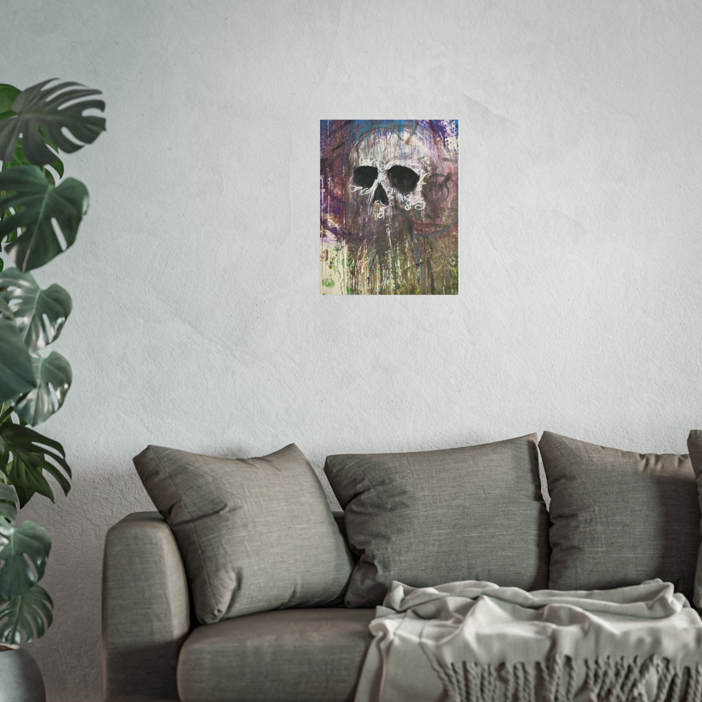 Arctic Skull Fine Art Poster — "Arctic" by Larry White (Mixed Media)