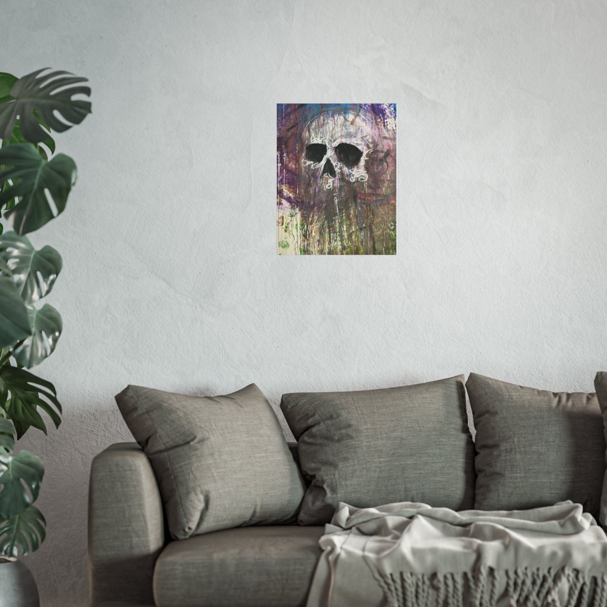 Arctic Skull Fine Art Poster — "Arctic" by Larry White (Mixed Media)