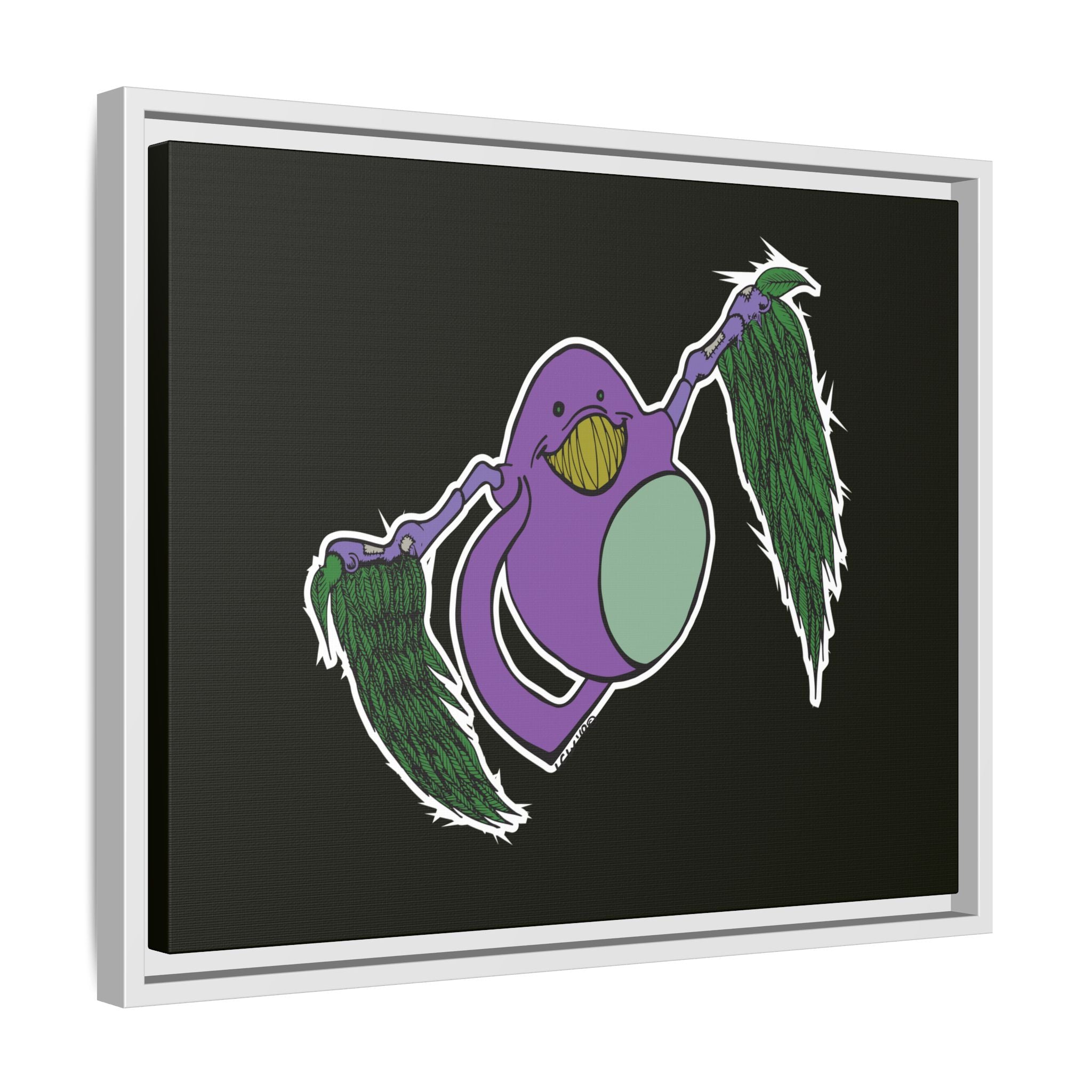 "Fly Guy" Framed Matte Canvas Art —By Larry White