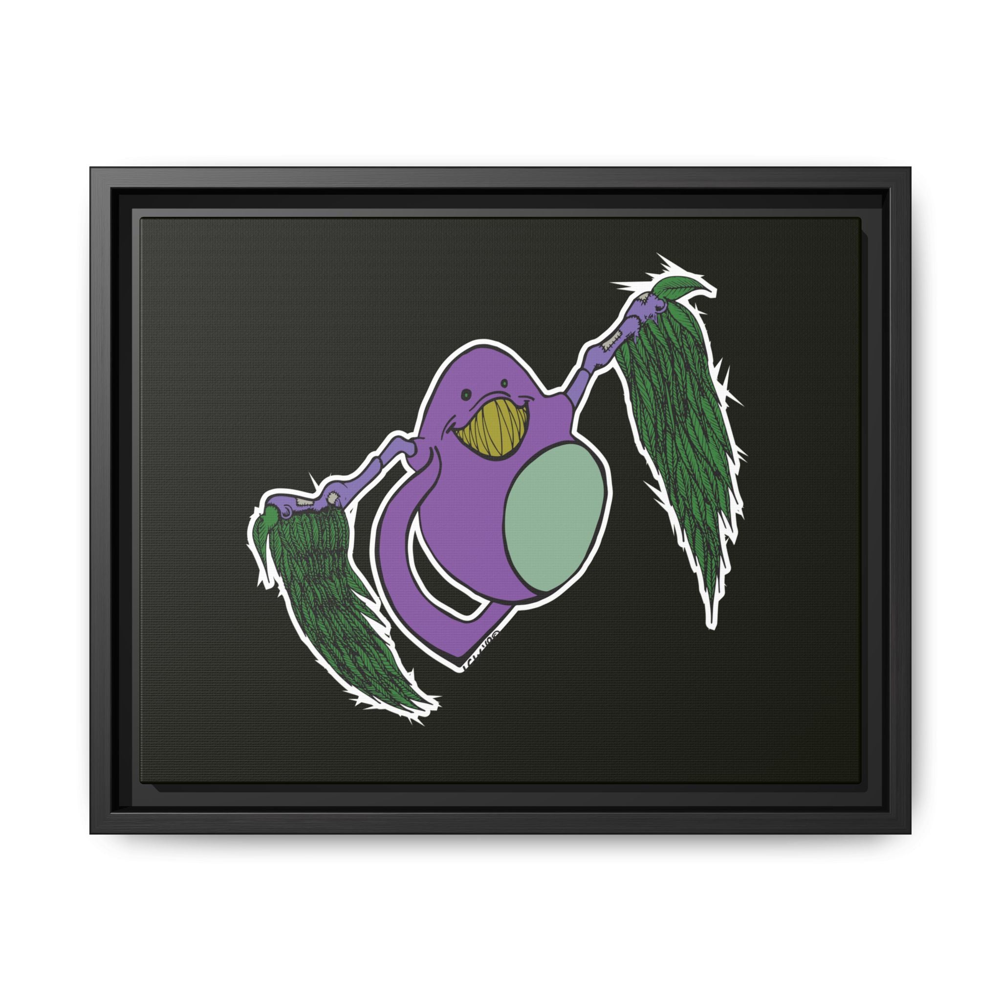 "Fly Guy" Framed Matte Canvas Art —By Larry White