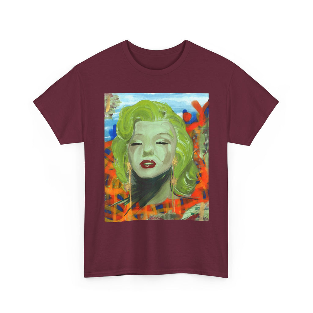 "Girls best friend" Marilyn Pop Art T-Shirt by Larry White